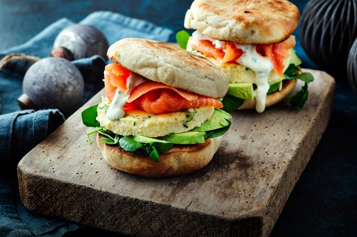 Breakfast Muffins with Smoked Salmon Breakfast Muffins with Smoked Salmon