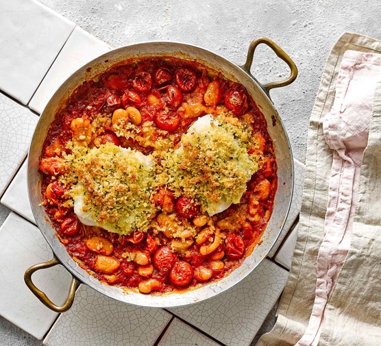 Baked Cod Recipe With Butter Beans For Low Calorie Fish Recipe