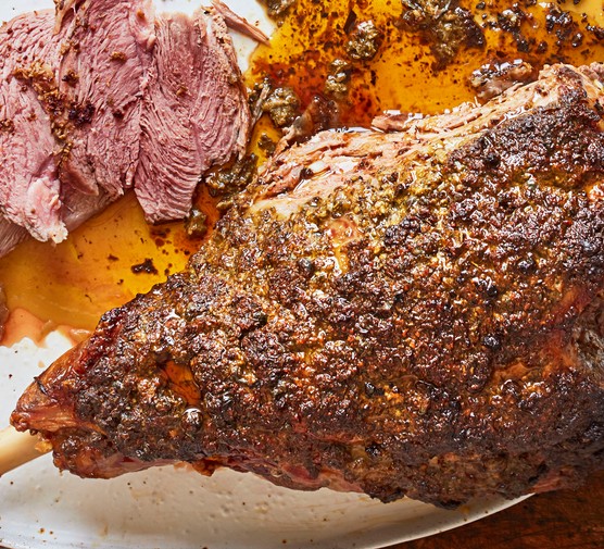 Roast Leg of Lamb Recipe with Caper Butter and Mint Sauce Roast Leg of Lamb Recipe with Caper Butter and Mint Sauce