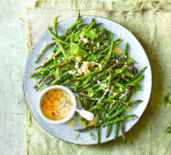 Green Bean Salad Recipe Blistered green bean salad with mustardy dressing