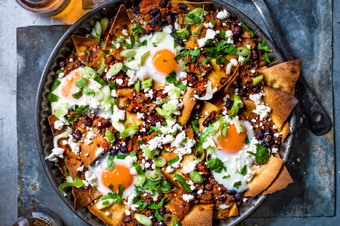 Chilaquiles Recipe with Eggs and Feta Chilaquiles Recipe with Eggs and Feta