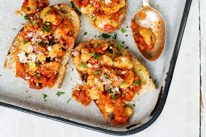 Posh beans on toast Posh beans on toast