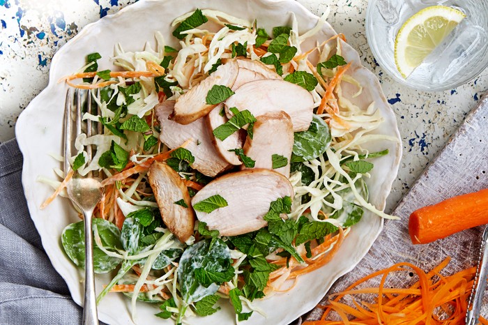 pomegranate chicken mint salad pomegranate chicken mint salad