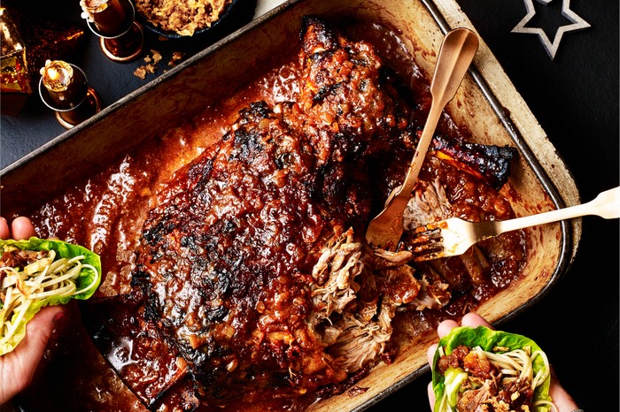 Pulled Lamb Shoulder Recipe with Plums Pulled Lamb Shoulder Recipe with Plums