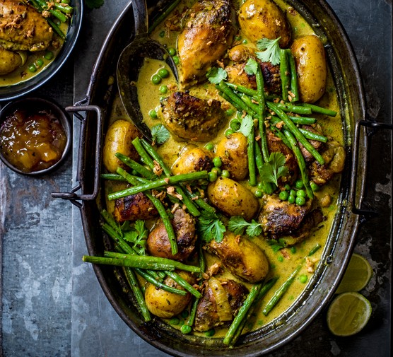 24 Indian Curry Recipes Keralan-style roasted coconut curry in a dish