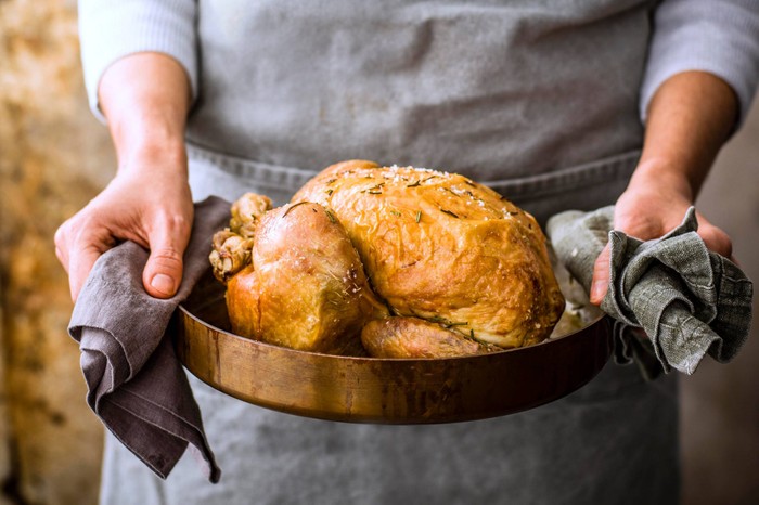 Rosemary salt roast chicken Rosemary salt roast chicken