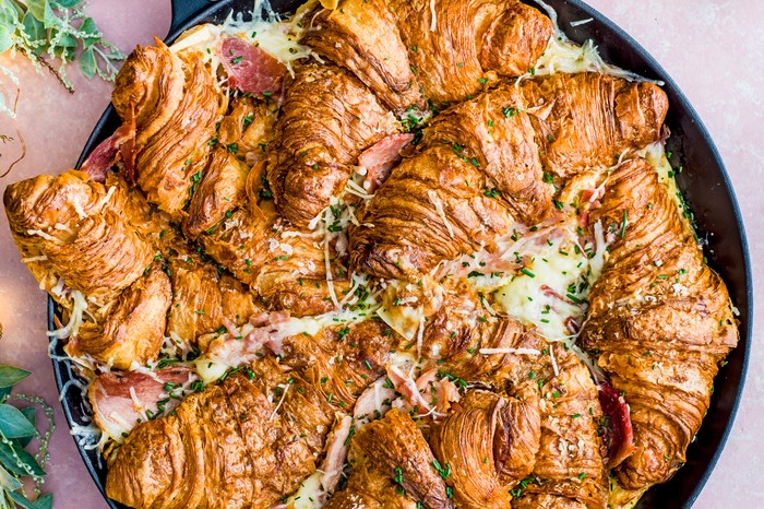 Ham and Cheese Croissant Bake Recipe Ham and Cheese Croissant Bake Recipe