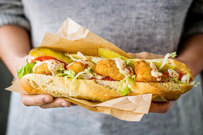 Quick Po Boy Recipe Scampi po’ boy