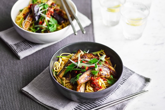 Sweet Soy Noodle Recipe with Aubergine Sweet Soy Noodle Recipe with Aubergine