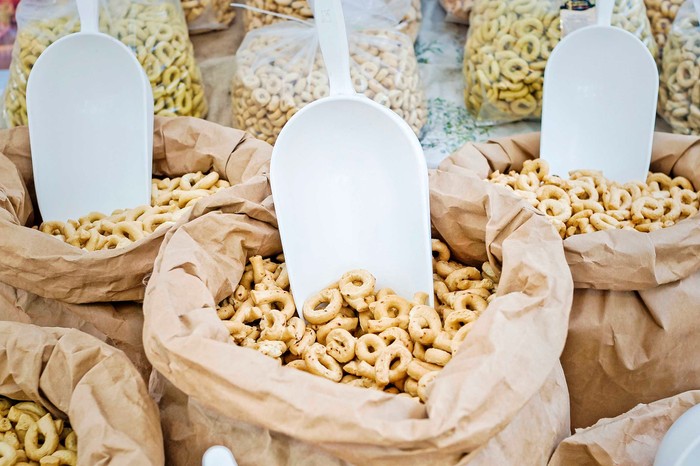 Taralli - traditional Italian snack food typical of Apulia Taralli - traditional Italian snack food typical of Apulia