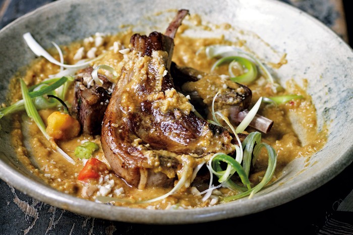 Lamb Cutlets with Peanut sauce Lamb Cutlets with Peanut sauce